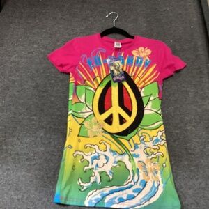Ed Hardy vintage T-Shirt, color  Fuschia Kids,  Year 2010